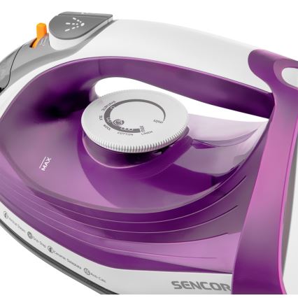Sencor - Tvaika gludeklis 2400W/230V violets/balts
