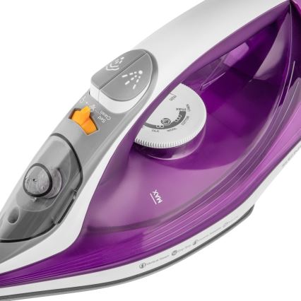Sencor - Tvaika gludeklis 2400W/230V violets/balts
