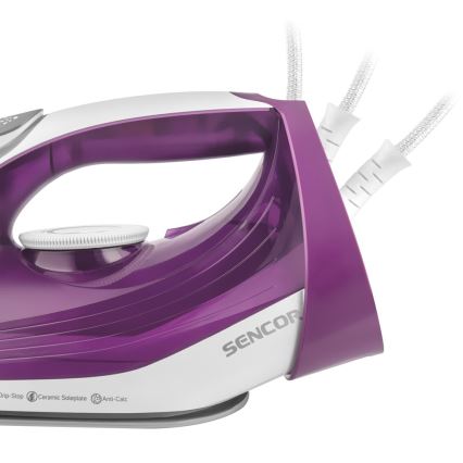 Sencor - Tvaika gludeklis 2400W/230V violets/balts