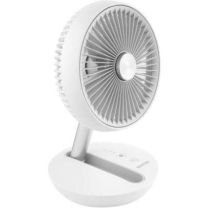 Sencor - Uzlādējams galda ventilators 5W/5V 4000 mAh balts