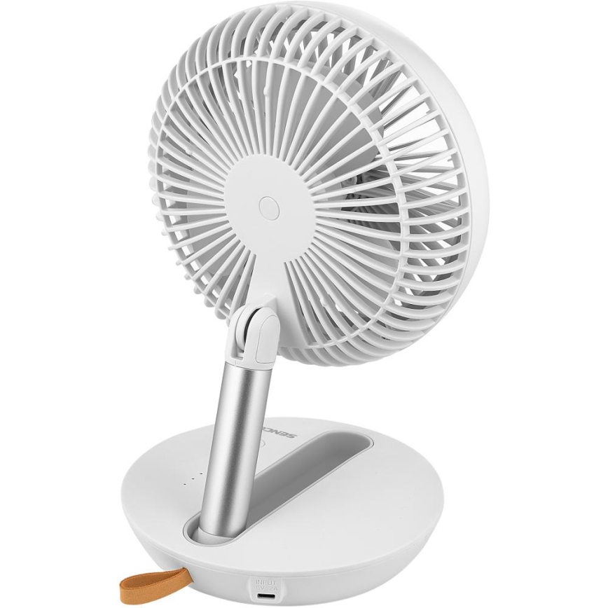 Sencor - Uzlādējams galda ventilators 5W/5V 4000 mAh balts