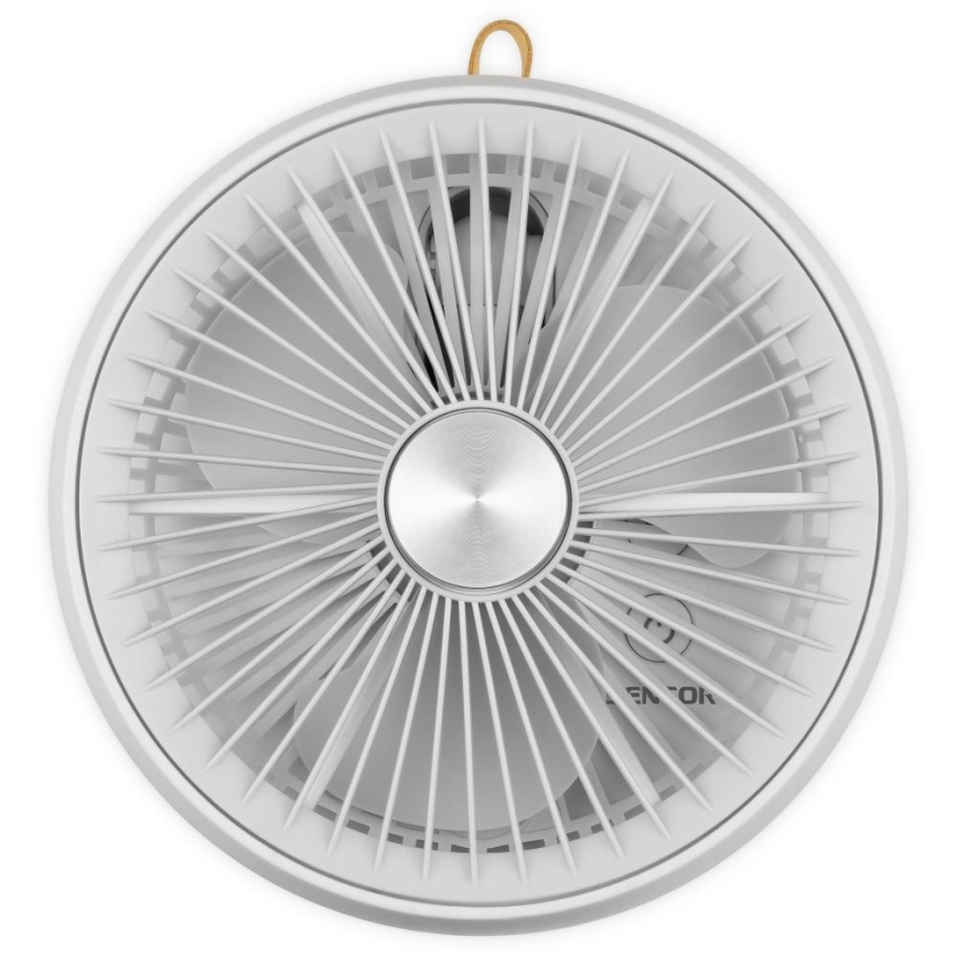 Sencor - Uzlādējams galda ventilators 5W/5V 4000 mAh balts