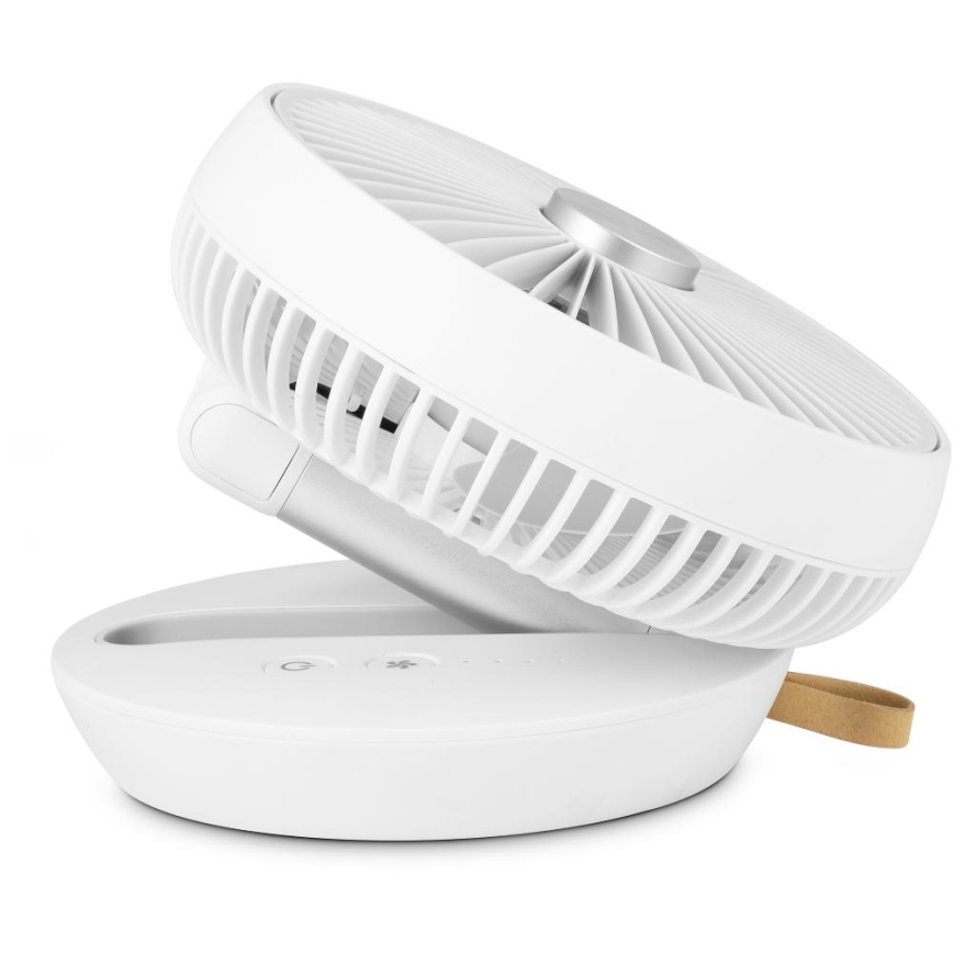 Sencor - Uzlādējams galda ventilators 5W/5V 4000 mAh balts