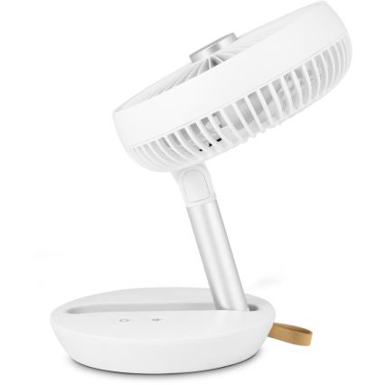 Sencor - Uzlādējams galda ventilators 5W/5V 4000 mAh balts