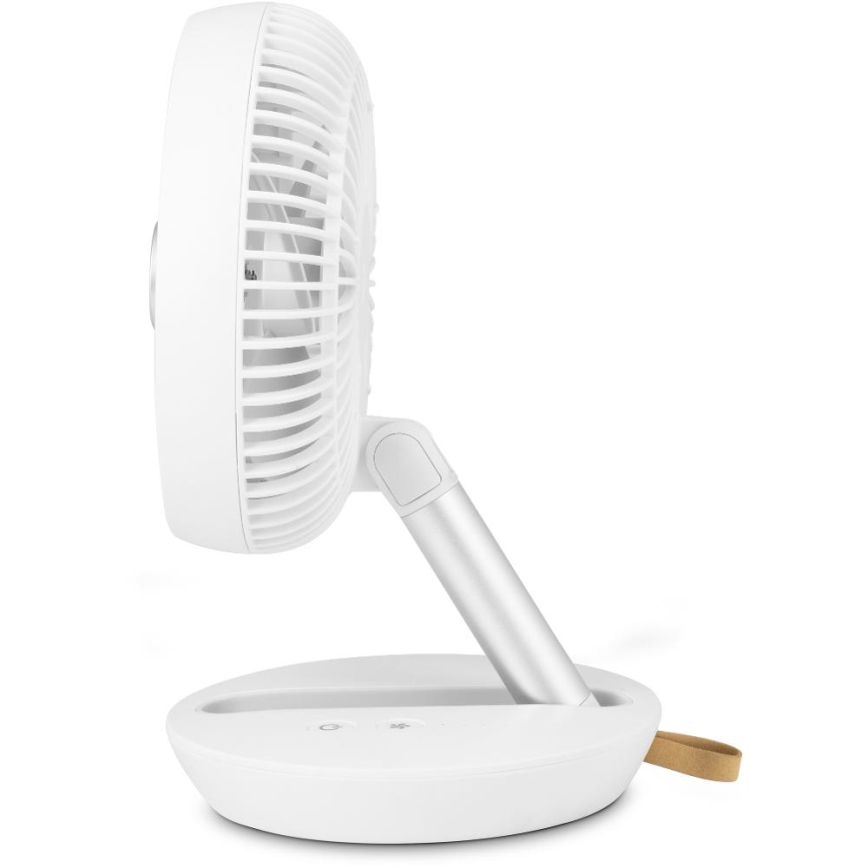 Sencor - Uzlādējams galda ventilators 5W/5V 4000 mAh balts