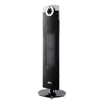 Sencor - Ventilators ar keramisko sildītāju 1300/2500W/230V melns + tālvadības pults