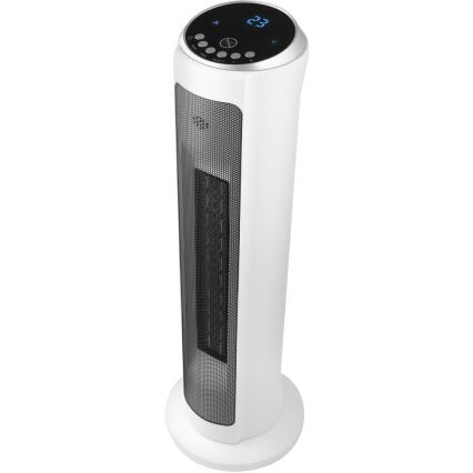 Sencor - ventilators ar keramisko sildierīci 2200W/230V Wi‑Fi balts + tālvadība