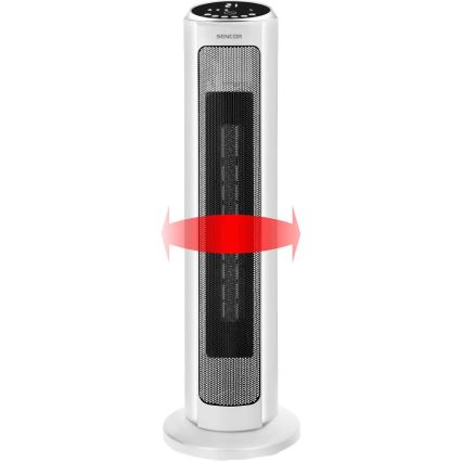 Sencor - ventilators ar keramisko sildierīci 2200W/230V Wi‑Fi balts + tālvadība