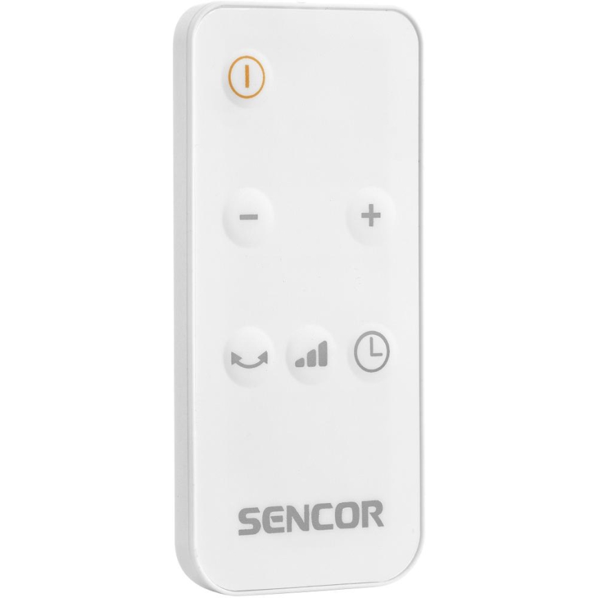 Sencor - ventilators ar keramisko sildierīci 2200W/230V Wi‑Fi balts + tālvadība