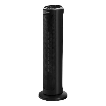 Sencor - Ventilators ar keramisku sildelementu 1300/2200W/230V melns + tālvadība