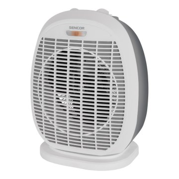 Sencor - Ventilators ar sildīšanas elementu 1200/2000W/230V balts/pelēks