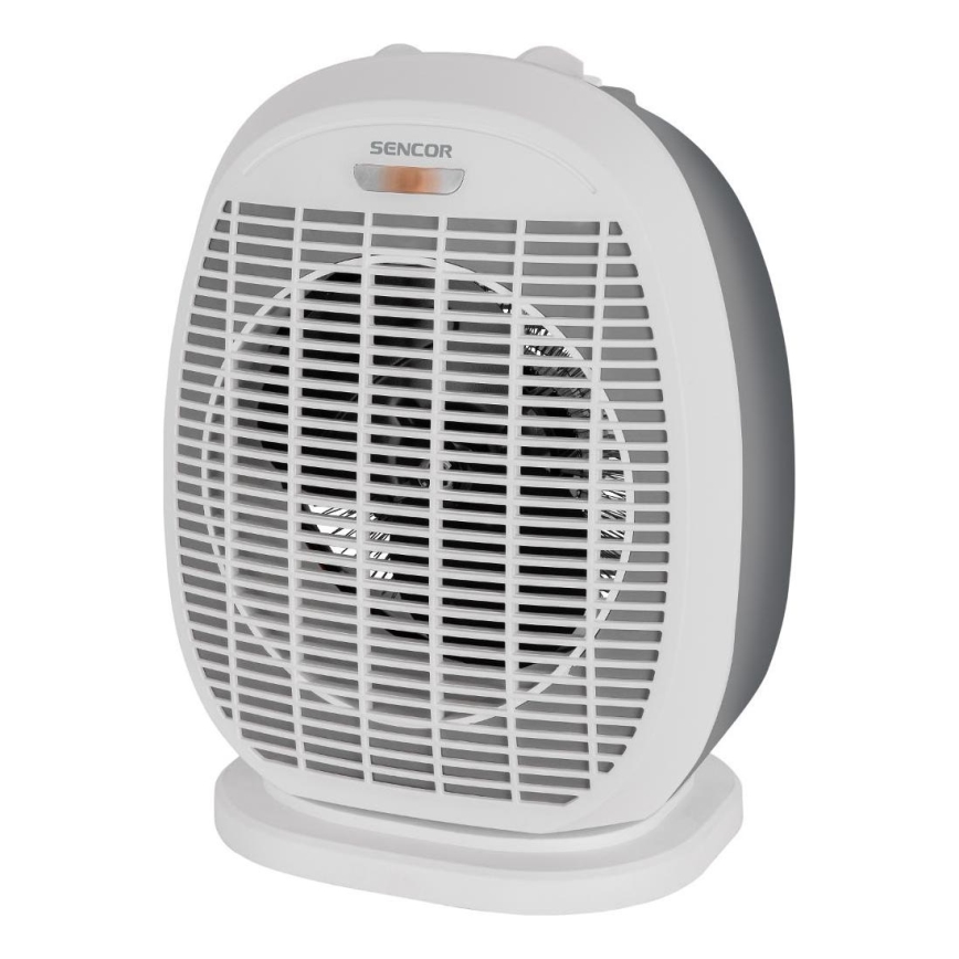Sencor - Ventilators ar sildīšanas elementu 1200/2000W/230V balts/pelēks