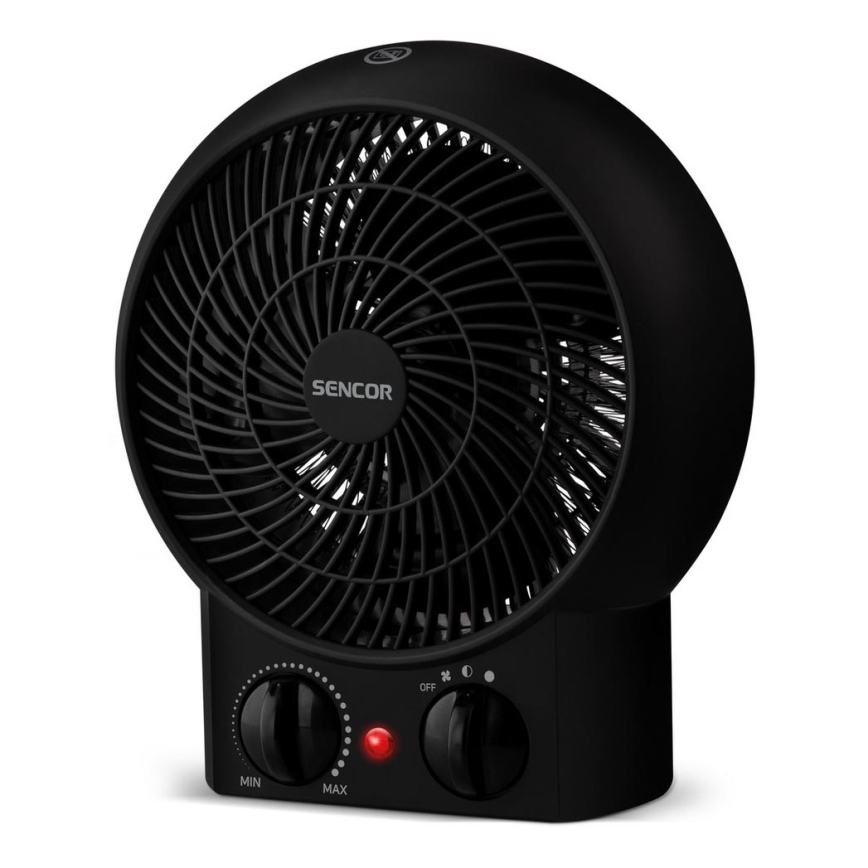 Sencor - Ventilators ar sildītāju 1200/2000W/230V melns