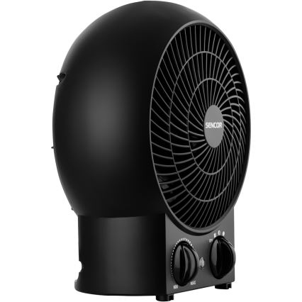 Sencor - Ventilators ar sildītāju 1200/2000W/230V melns