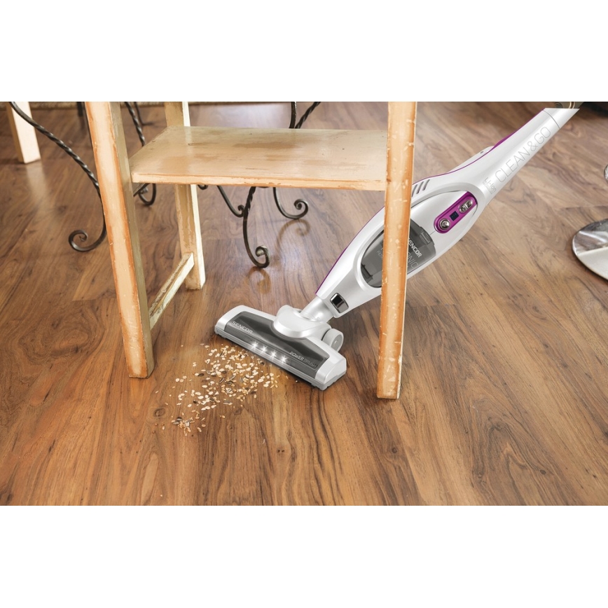 Sencor - Vertikālais putekļu sūcējs ar elektrisko rotējošo birsti 2in1 110W/14,8V 2200 mAh balts