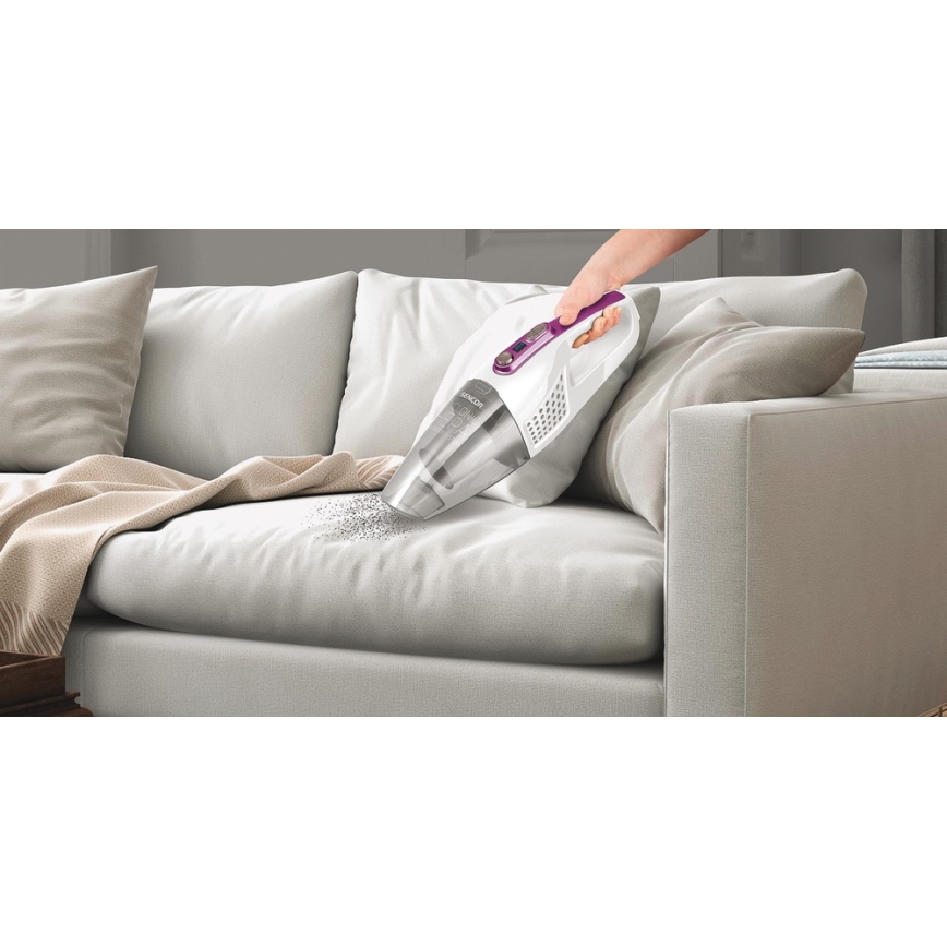 Sencor - Vertikālais putekļu sūcējs ar elektrisko rotējošo birsti 2in1 110W/14,8V 2200 mAh balts