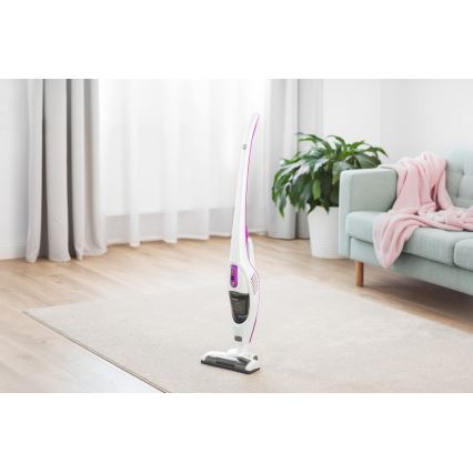 Sencor - Vertikālais putekļu sūcējs ar elektrisko rotējošo birsti 2in1 110W/14,8V 2200 mAh balts