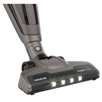 Sencor - Vertikālais putekļu sūcējs 2in1 110W/21,6V 2000 mAh pelēks