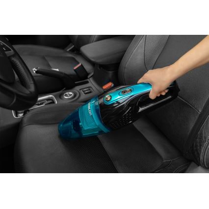Sencor - Vertikālais putekļu sūcējs ar elektrisko rotējošo birsti 2in1 80W/14,4V 2200 mAh melns/zils