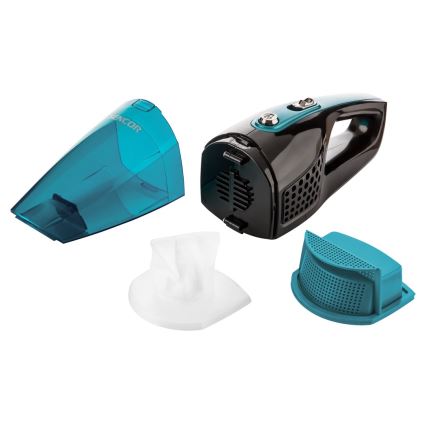 Sencor - Vertikālais putekļu sūcējs ar elektrisko rotējošo birsti 2in1 80W/14,4V 2200 mAh melns/zils
