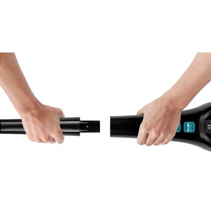 Sencor - Vertikālais putekļu sūcējs ar elektrisko rotējošo birsti 2in1 80W/14,4V 2200 mAh melns/zils