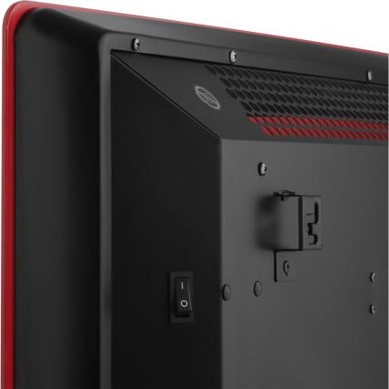 Sencor - Viedais elektriskais tiešsildītājs/konvektors 1200/2400W/230V IP24 Wi-Fi sarkans