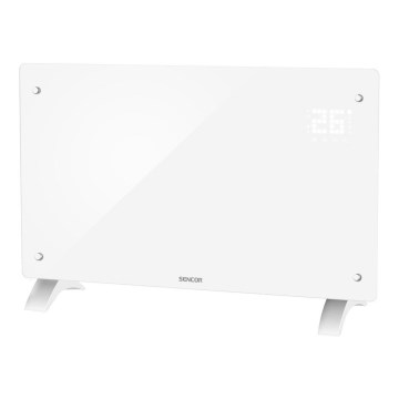 Sencor - Viedais elektriskais tiešsildītājs/konvektors 2000W/230V IP24 Wi-Fi balts + tālvadība
