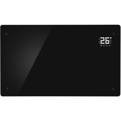 Sencor - Viedais elektriskais konvektors/sildītājs 2000W/230V IP24 Wi-Fi melns + tālvadības pults