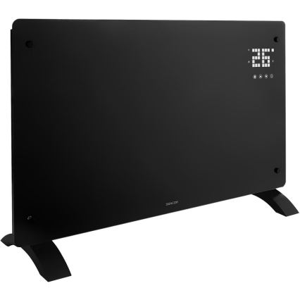 Sencor - Viedais elektriskais konvektors/sildītājs 2000W/230V IP24 Wi-Fi melns + tālvadības pults