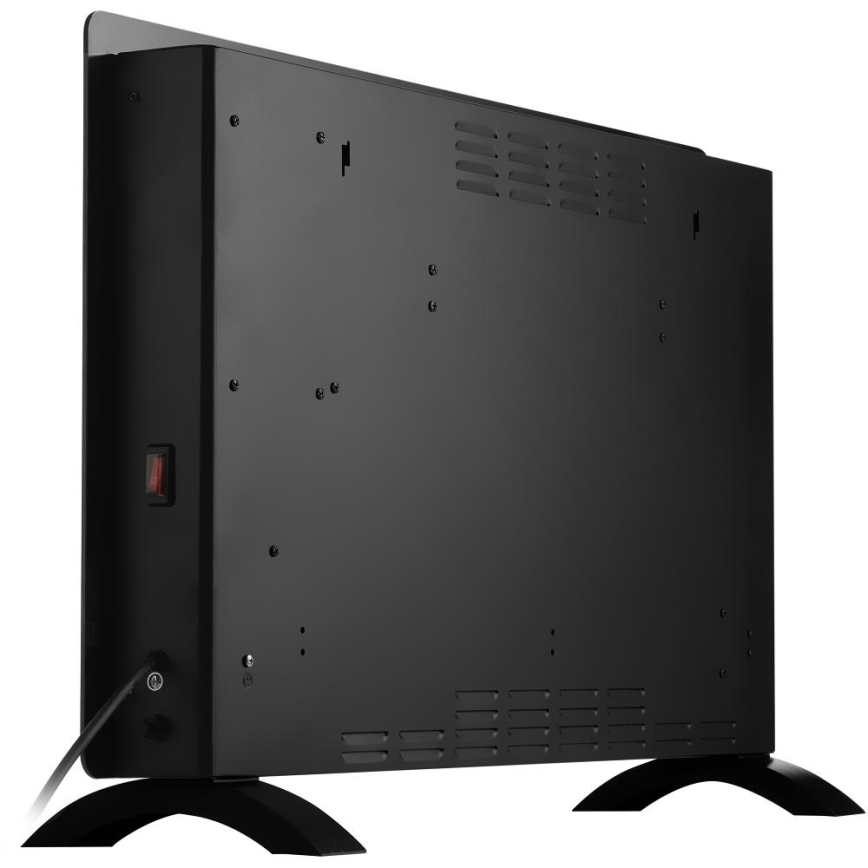 Sencor - Viedais elektriskais konvektors/sildītājs 2000W/230V IP24 Wi-Fi melns + tālvadības pults
