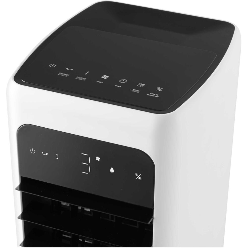 Sencor - Viedais mobilais gaisa dzesētājs 60W/230V Wi-Fi balta + tālvadības pults