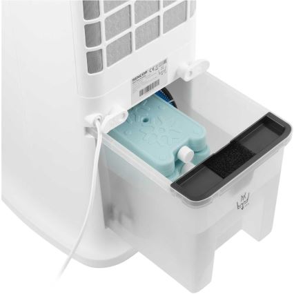 Sencor - Viedais mobilais gaisa dzesētājs 60W/230V Wi-Fi balta + tālvadības pults