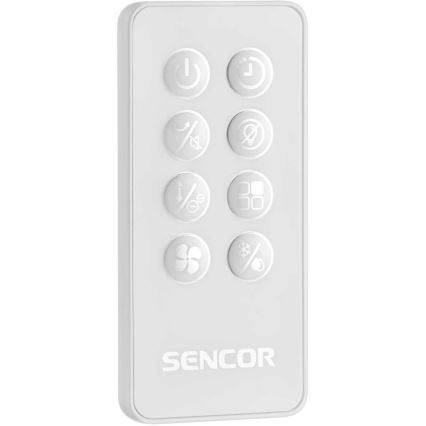 Sencor - Viedais mobilais gaisa dzesētājs 60W/230V Wi-Fi balta + tālvadības pults