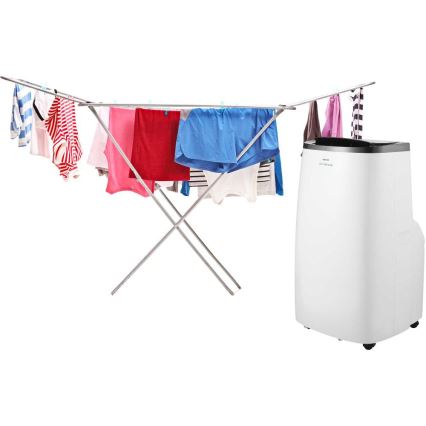 Sencor - Viedais pārnēsājamais gaisa kondicionieris 4 vienā ar pilnu piederumu komplektu 1750W/230V 18000 BTU Wi‑Fi balts + tālvadības pults