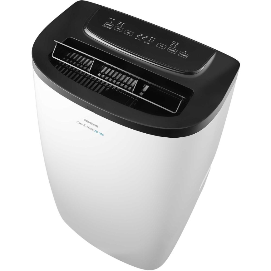 Sencor - Viedais pārnēsājamais gaisa kondicionieris 4 vienā ar pilnu piederumu komplektu 1750W/230V 18000 BTU Wi‑Fi balts + tālvadības pults