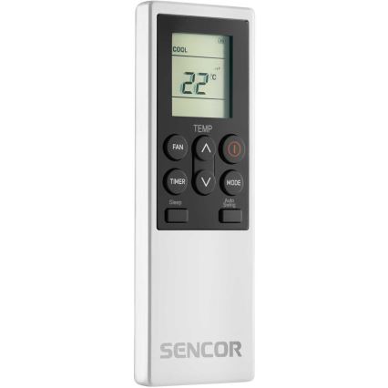 Sencor - Viedais pārnēsājamais gaisa kondicionieris 4 vienā ar pilnu piederumu komplektu 1750W/230V 18000 BTU Wi‑Fi balts + tālvadības pults