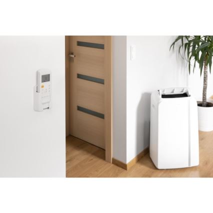 Sencor - Viedais mobilais gaisa kondicionieris 3in1, ieskaitot visus piederumus 1450W/230V 12000 BTU Wi-Fi balta + tālvadības pults
