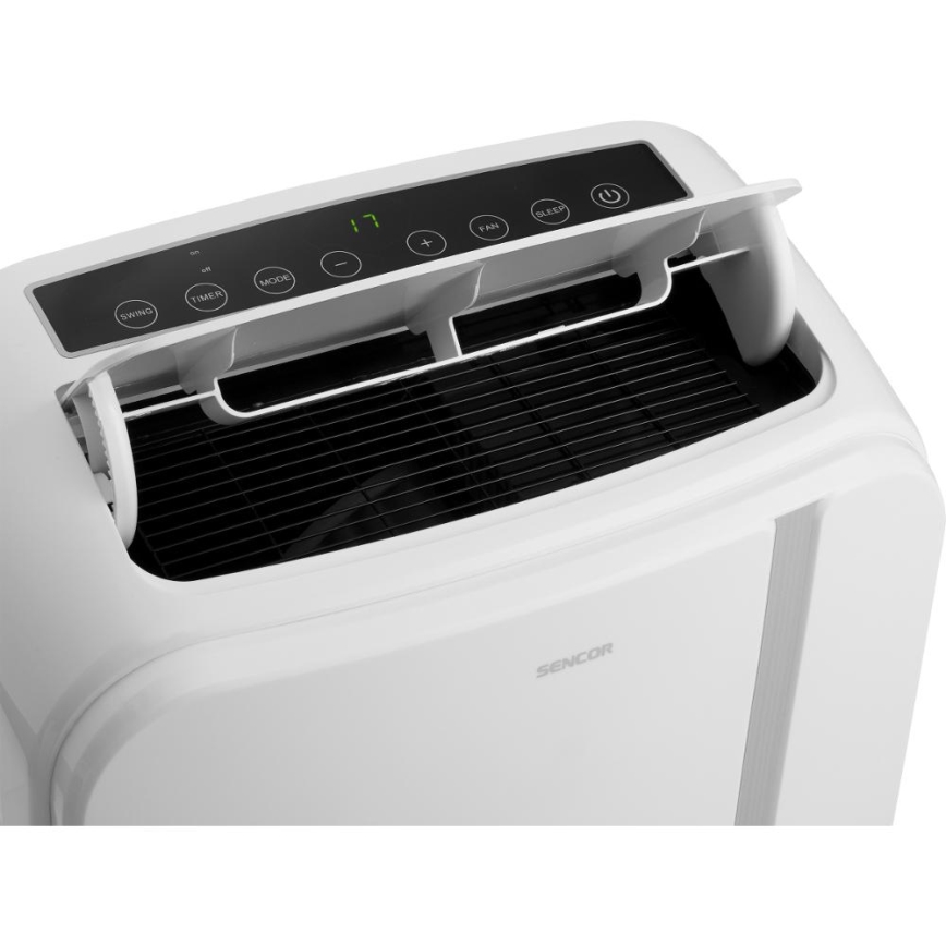 Sencor - Viedais mobilais gaisa kondicionieris 3in1, ieskaitot visus piederumus 1450W/230V 12000 BTU Wi-Fi balta + tālvadības pults
