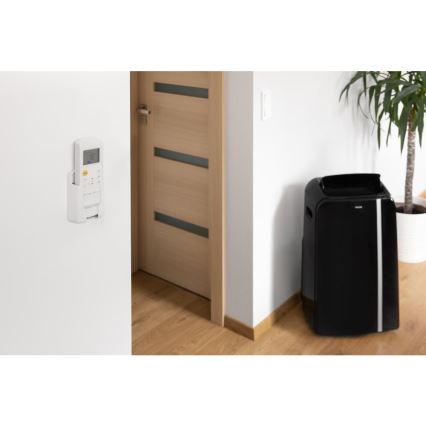 Sencor - Viedais mobilais gaisa kondicionieris 3in1, ieskaitot visus piederumus 1450W/230V 12000 BTU Wi-Fi melna + tālvadības pults