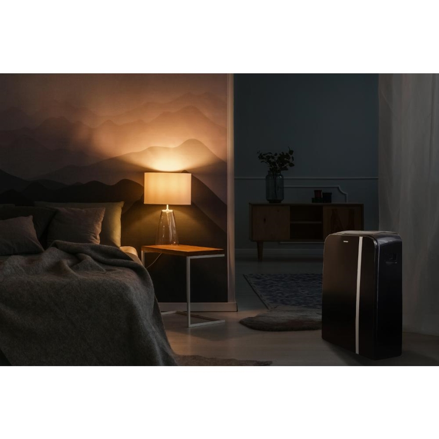 Sencor - Viedais mobilais gaisa kondicionieris 3in1, ieskaitot visus piederumus 1450W/230V 12000 BTU Wi-Fi melna + tālvadības pults