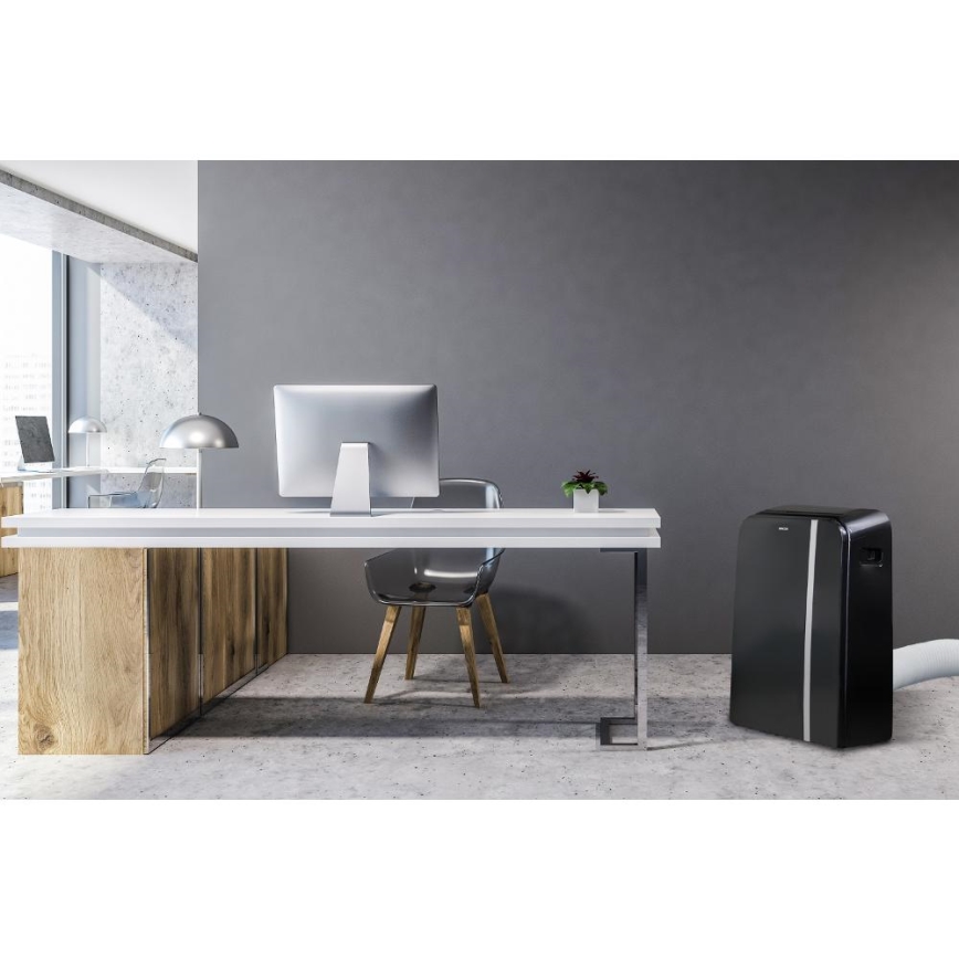 Sencor - Viedais mobilais gaisa kondicionieris 3in1, ieskaitot visus piederumus 1450W/230V 12000 BTU Wi-Fi melna + tālvadības pults