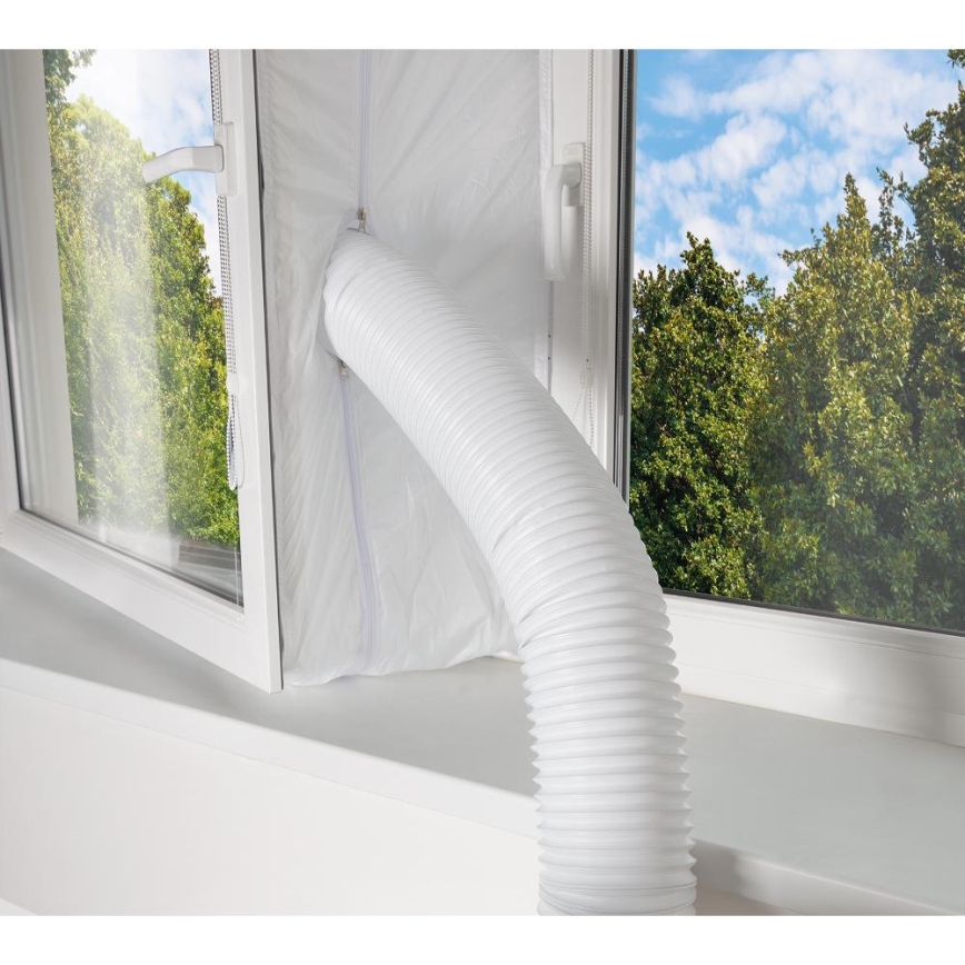 Sencor - Viedais mobilais gaisa kondicionieris 3in1, ieskaitot visus piederumus 1450W/230V 12000 BTU Wi-Fi melna + tālvadības pults
