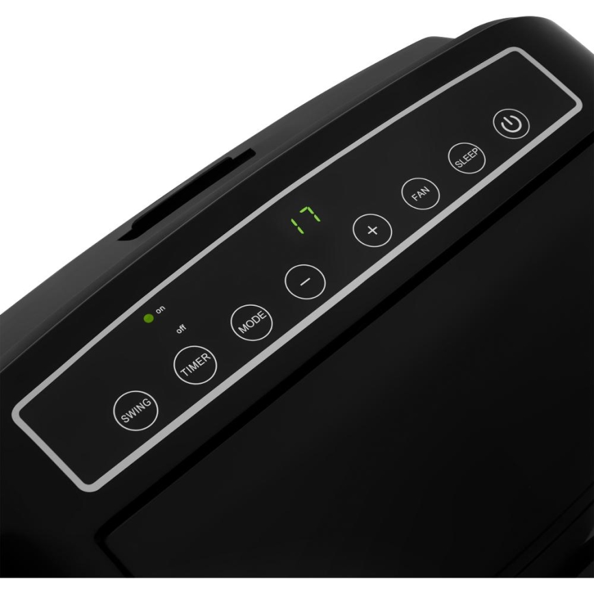 Sencor - Viedais mobilais gaisa kondicionieris 3in1, ieskaitot visus piederumus 1450W/230V 12000 BTU Wi-Fi melna + tālvadības pults