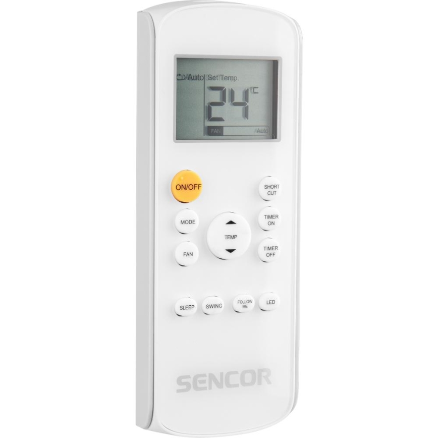 Sencor - Viedais mobilais gaisa kondicionieris 3in1, ieskaitot visus piederumus 1450W/230V 12000 BTU Wi-Fi melna + tālvadības pults
