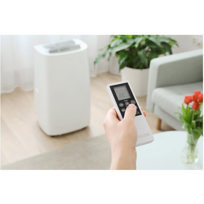 Sencor - Viedais mobilais gaisa kondicionieris 3in1, ieskaitot visus piederumus 1700W/230V 16000 BTU Wi-Fi + tālvadības pults
