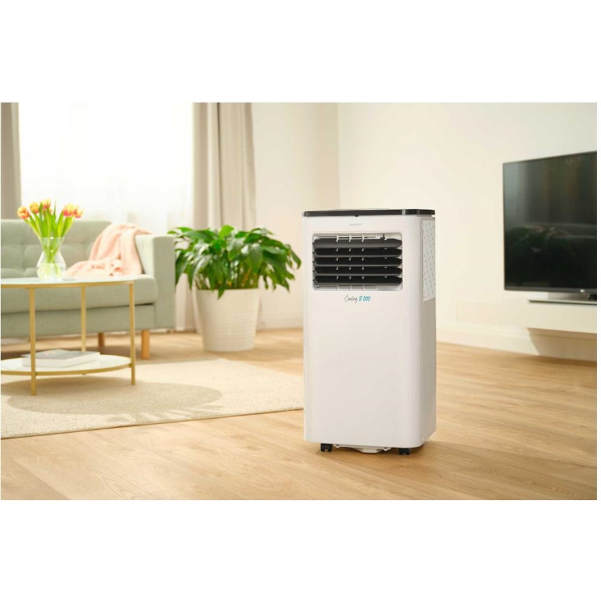 Sencor - Viedais mobilais gaisa kondicionieris 3in1, ieskaitot visus piederumus 805W/230V 8000 BTU Wi-Fi + tālvadības pults