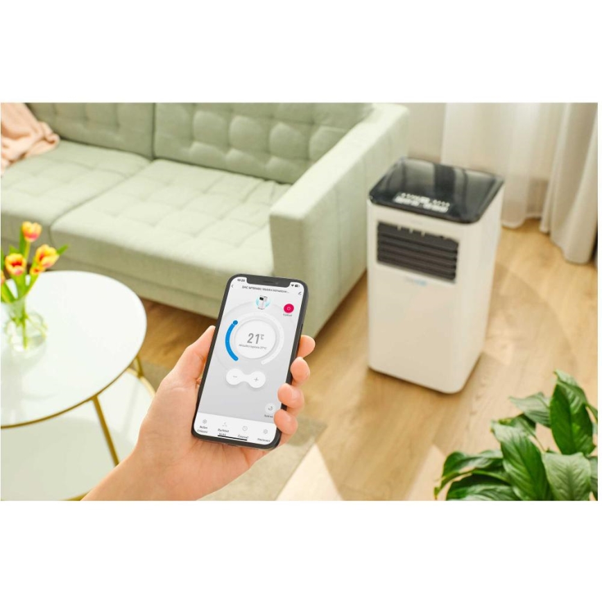 Sencor - Viedais mobilais gaisa kondicionieris 3in1, ieskaitot visus piederumus 805W/230V 8000 BTU Wi-Fi + tālvadības pults