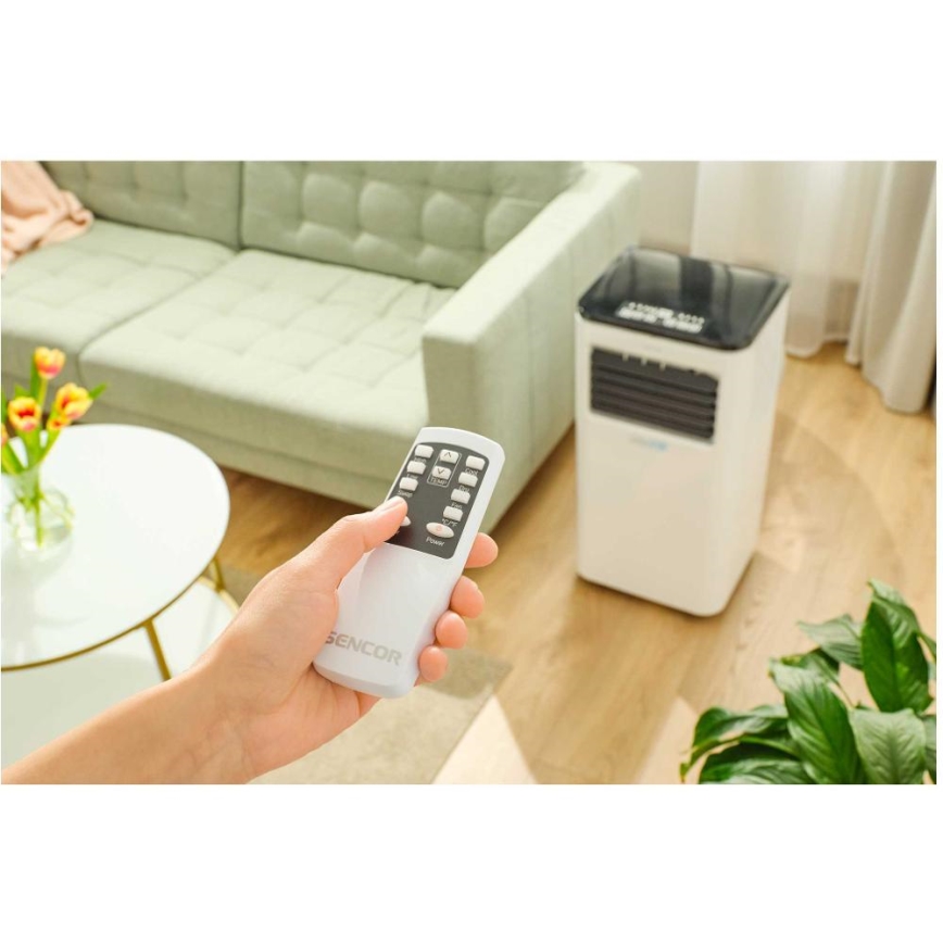 Sencor - Viedais mobilais gaisa kondicionieris 3in1, ieskaitot visus piederumus 805W/230V 8000 BTU Wi-Fi + tālvadības pults