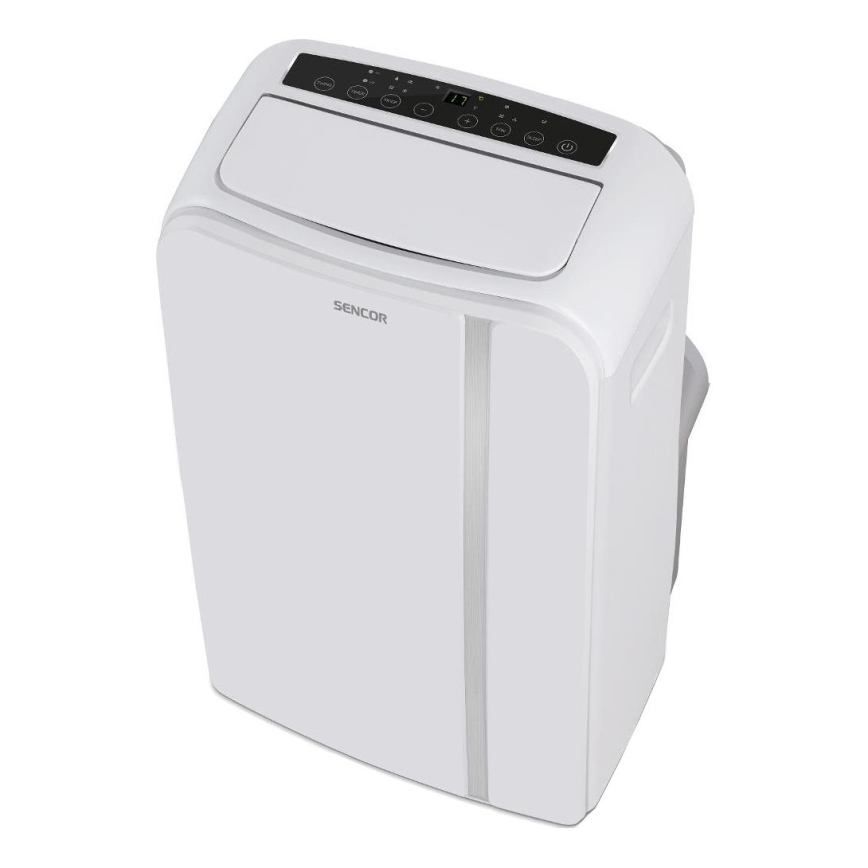 Sencor - Viedais mobilais gaisa kondicionieris 3in1, ieskaitot visus piederumus 1450W/230V 12000 BTU Wi-Fi balta + tālvadības pults