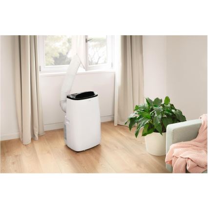 Sencor - Vieds portatīvais gaisa kondicionieris 4 vienā ar pilnu piederumu komplektu 1700W/230V 12000 BTU Wi‑Fi balts + tālvadības pults